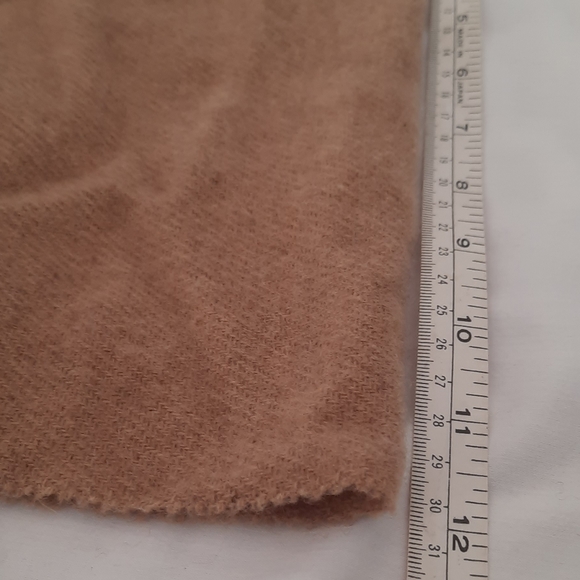 Lambswool Scarf, Tan Color, 56in x 12in, Super Soft - Picture 5 of 6